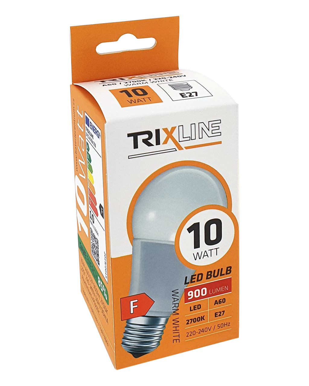 Trixline 10W E27 A60 2700K 900lm meleg fehér - Image 2