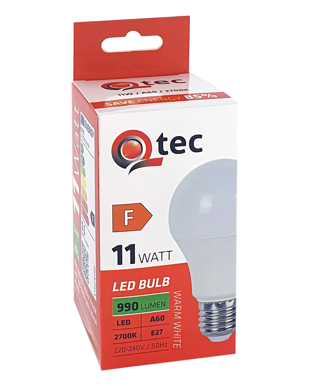 Q-TEC 11W 990lm A60 E27 2700K - Image 3