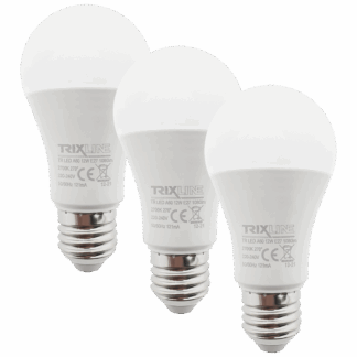 Trixline 12W/3db A60 E27 2700K meleg fehér 3 db-os