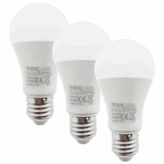Trixline 12W/3db A60 E27 4200K semleges fehér 3 db-os