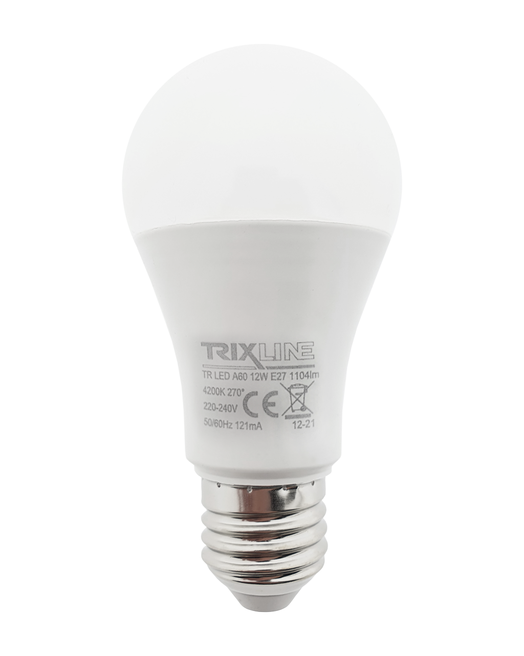 Trixline 12W/3db A60 E27 4200K semleges fehér 3 db-os - Image 3