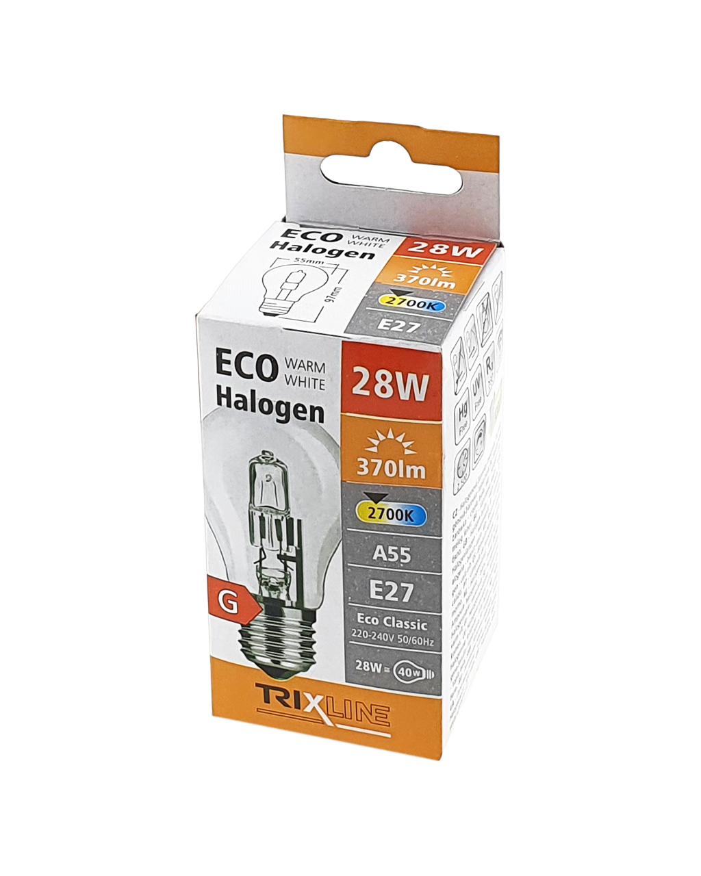 Halogén izzó 28W/E27/A55/2700K, TRIXLINE - Image 4