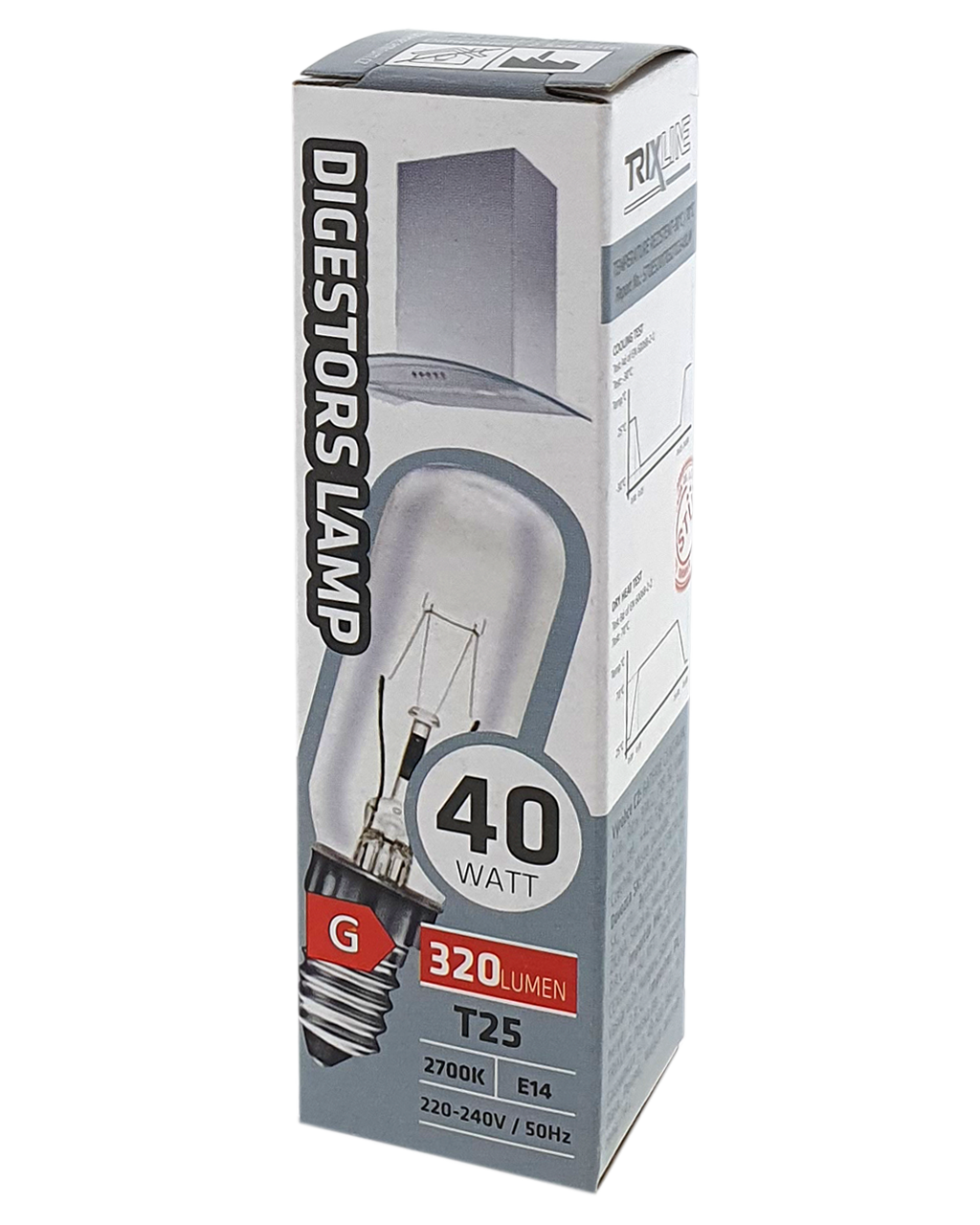 TR 40W-5170 Special izzó Trixline 40W/320lm/T25/E14/2700K - Image 3