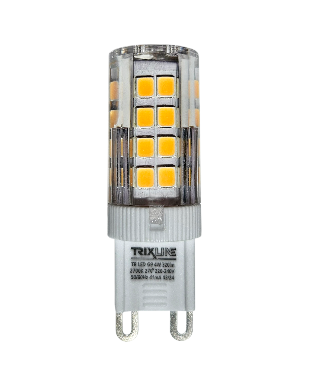 Trixline 4W 320lm G9 2700K meleg fehér