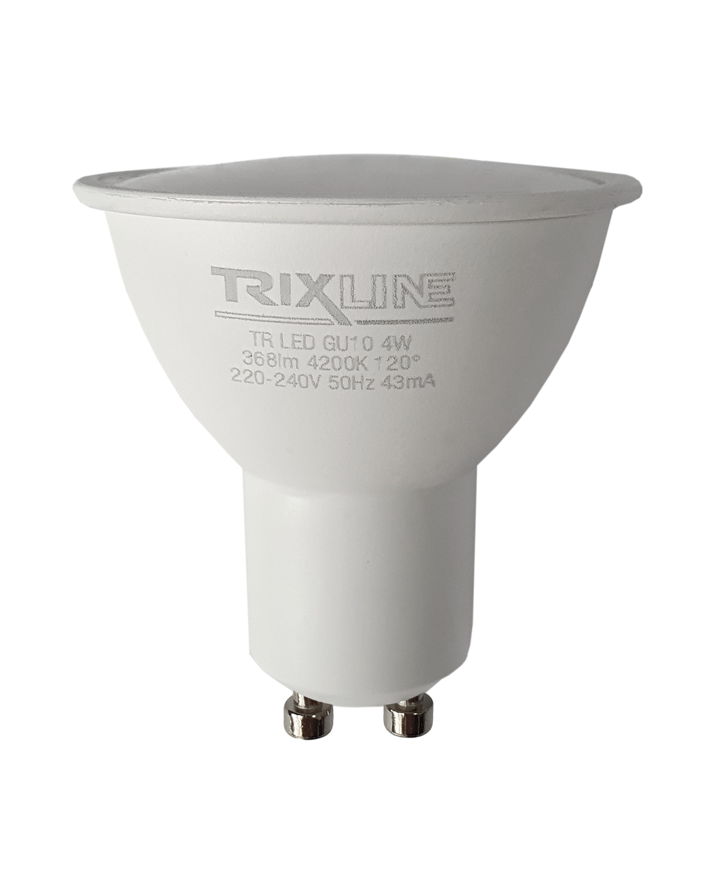 Trixline 4W 368lm GU10 4200K semleges fehér
