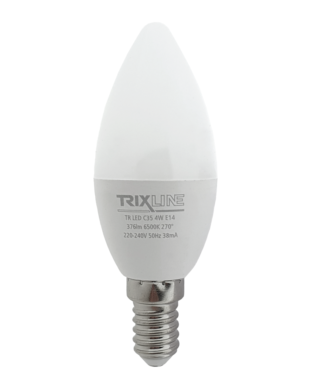 Trixline 4W 376lm E14 C35 6500K hideg fehér