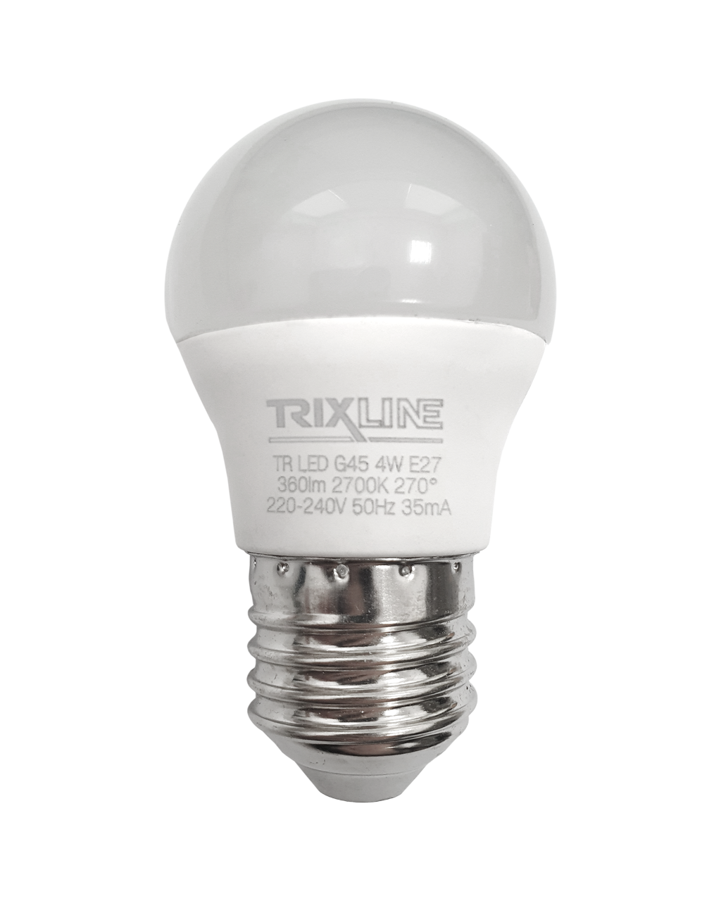 Trixline 4W 360lm E27 G45 2700K LED izzo meleg fehér