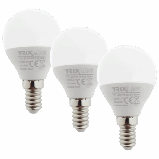 Trixline 6W/3db P45 E14 2700K meleg fehér 3 db-os