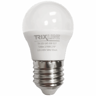 Trixline 6W E27 G45 2700K meleg fehér