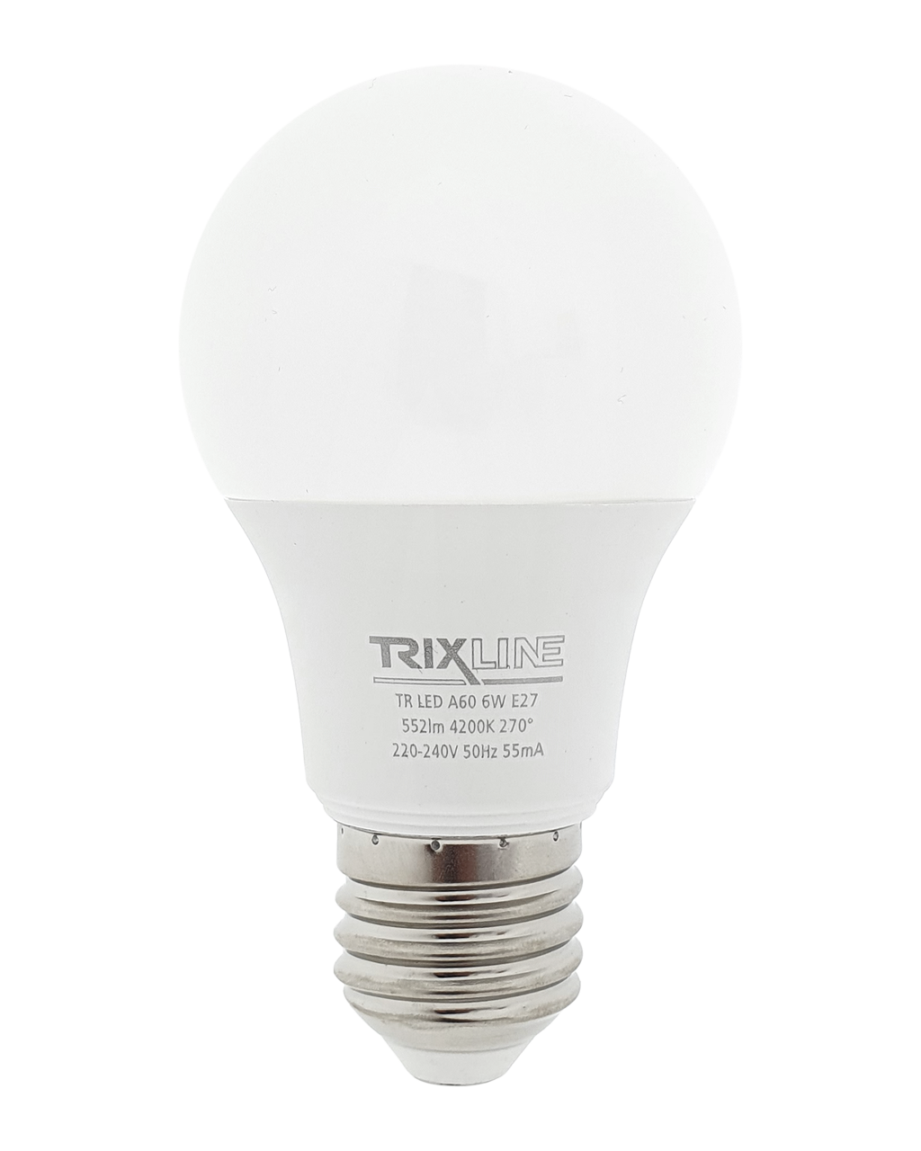 Trixline 6W 552lm E27 A60 4200K semleges fehér