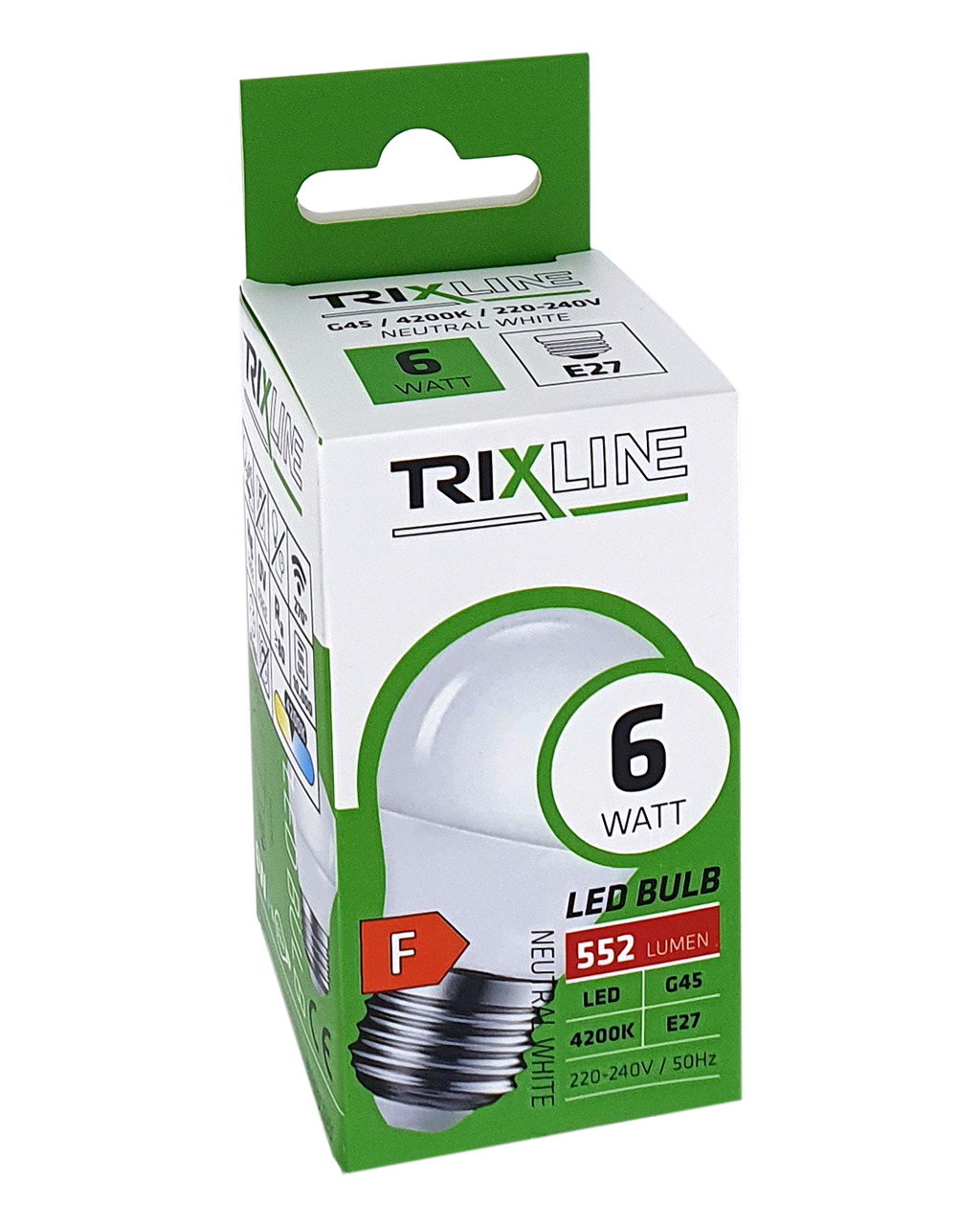 Trixline 6W 552lm E27 G45 4200K semleges fehér - Image 3