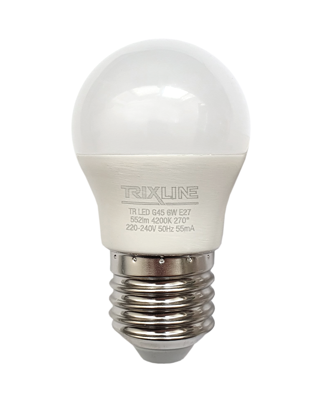 Trixline 6W 552lm E27 G45 4200K semleges fehér