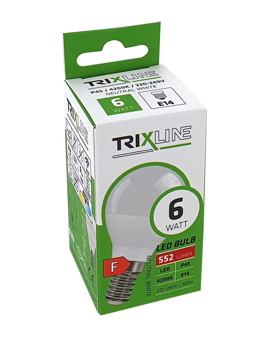 Trixline 6W 552lm E14 P45 4200K semleges fehér - Image 3