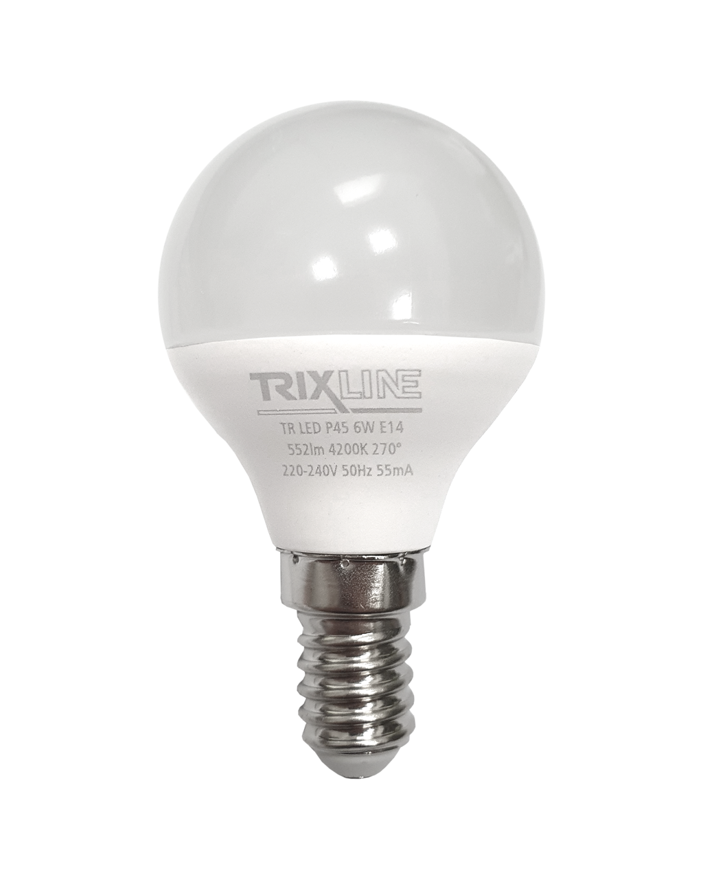 Trixline 6W 552lm E14 P45 4200K semleges fehér