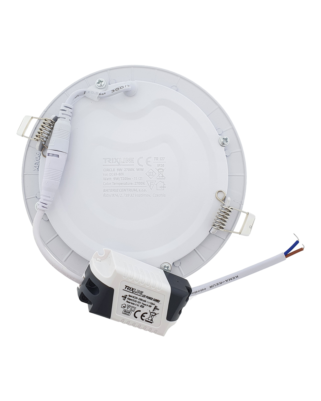 TR-127 LED panel 9W 720lm 2700K - kerek Trixline - Image 4