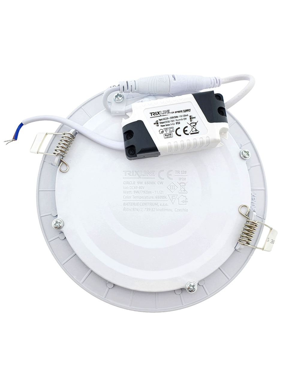 TR-128 LED panel 9W 792lm 6500K - kerek Trixline - Image 4