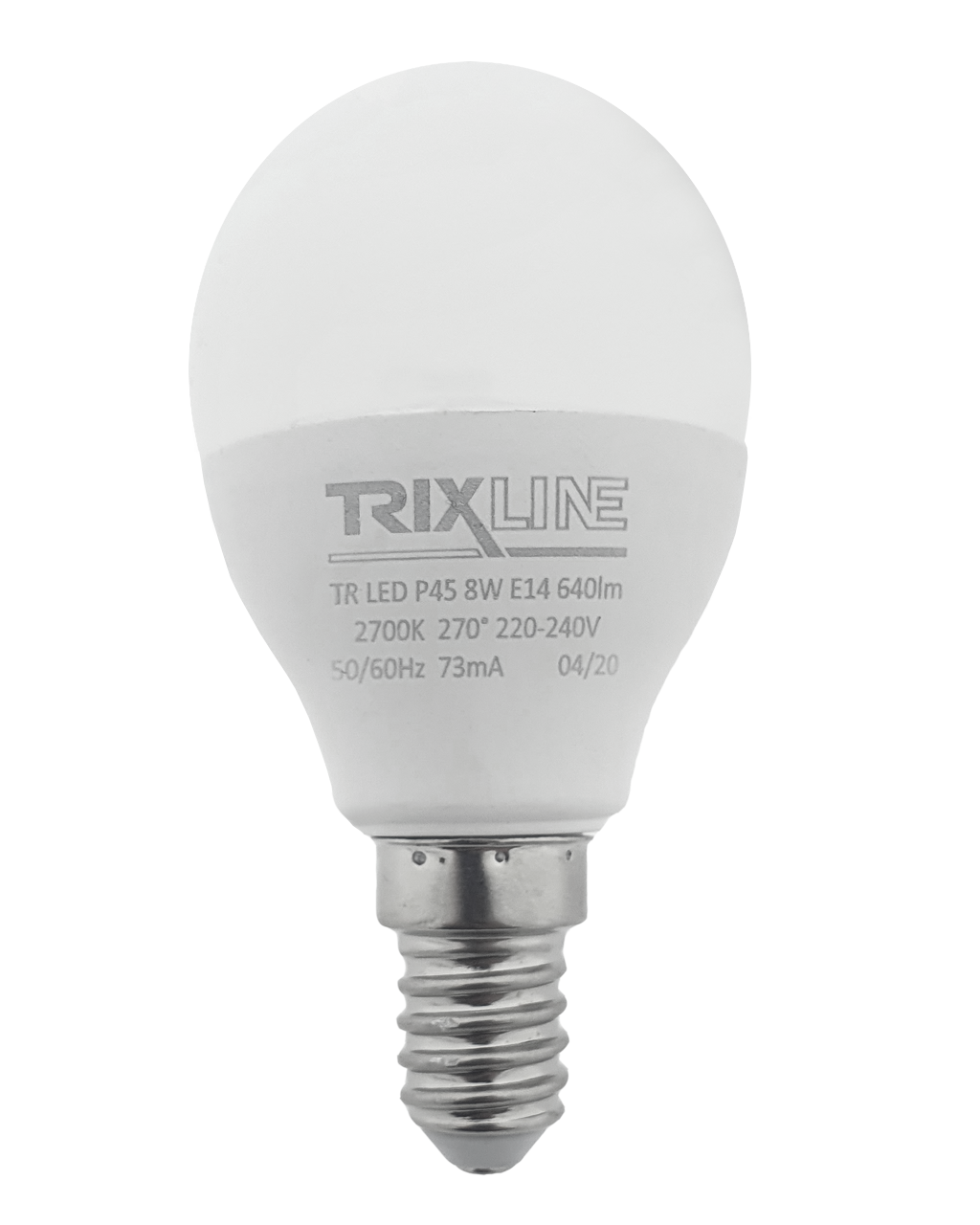 Trixline 8W E14 P45 2700K meleg fehér