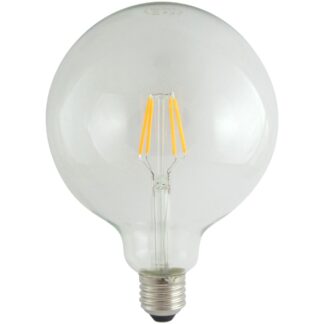 Dekoratív LED izzó FILAMENT Trixline G125, 4W E27 2700K meleg fehér