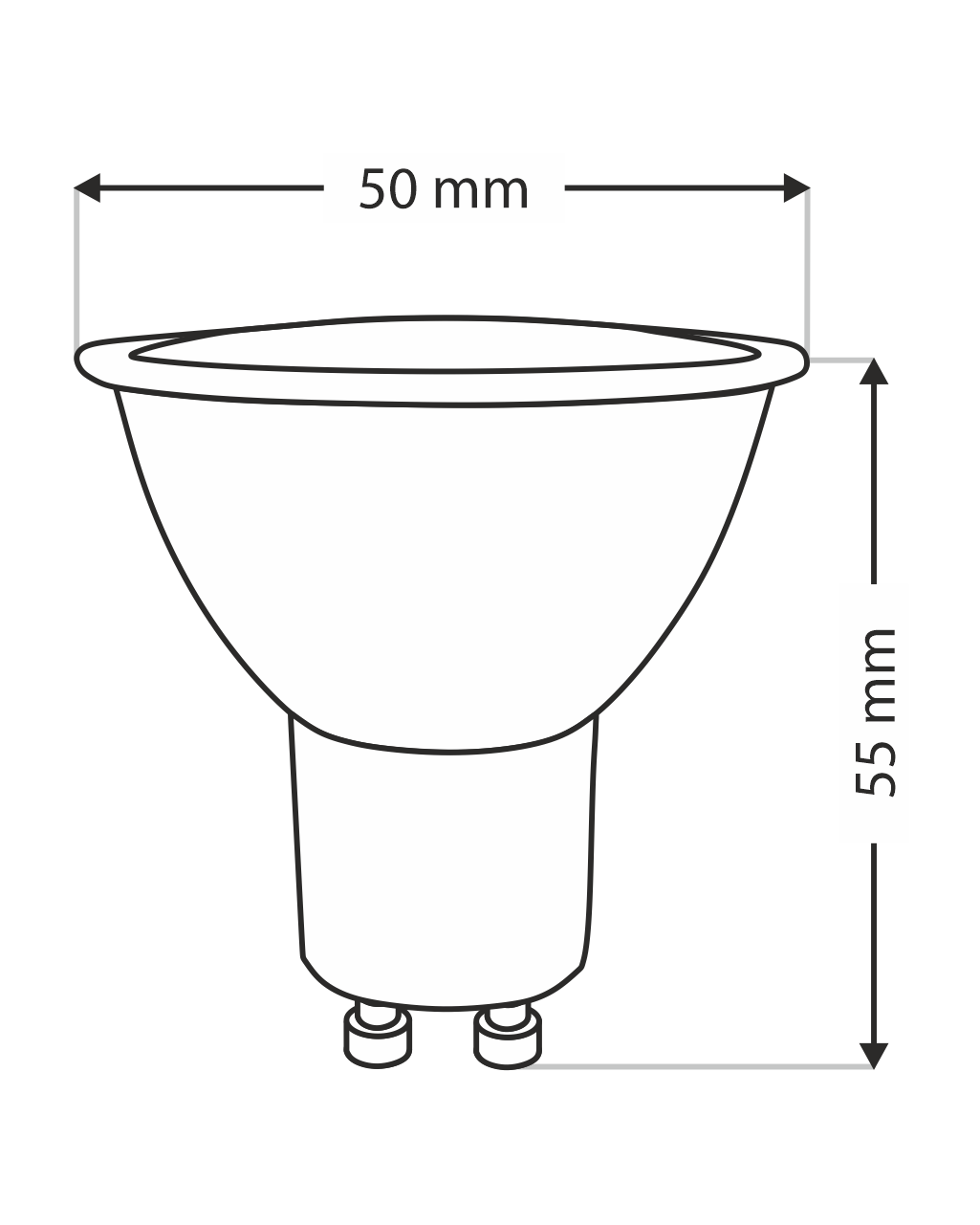 Trixline 8W GU10 700lm 4200K semleges fehér - Image 3
