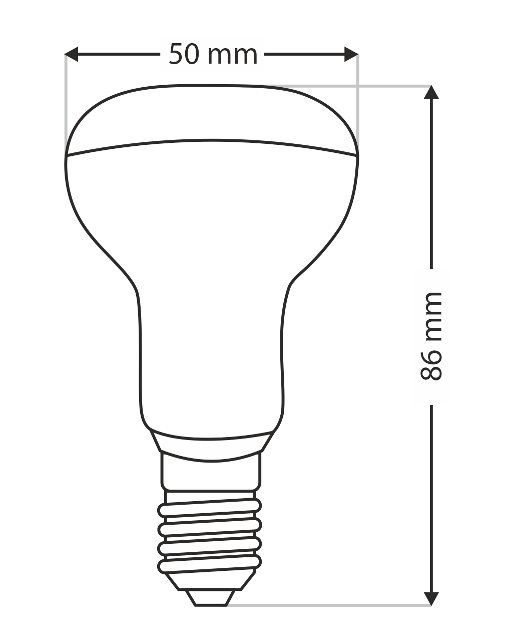 Q-TEC 7W R50 E14 4200K semleges fehér - Image 4