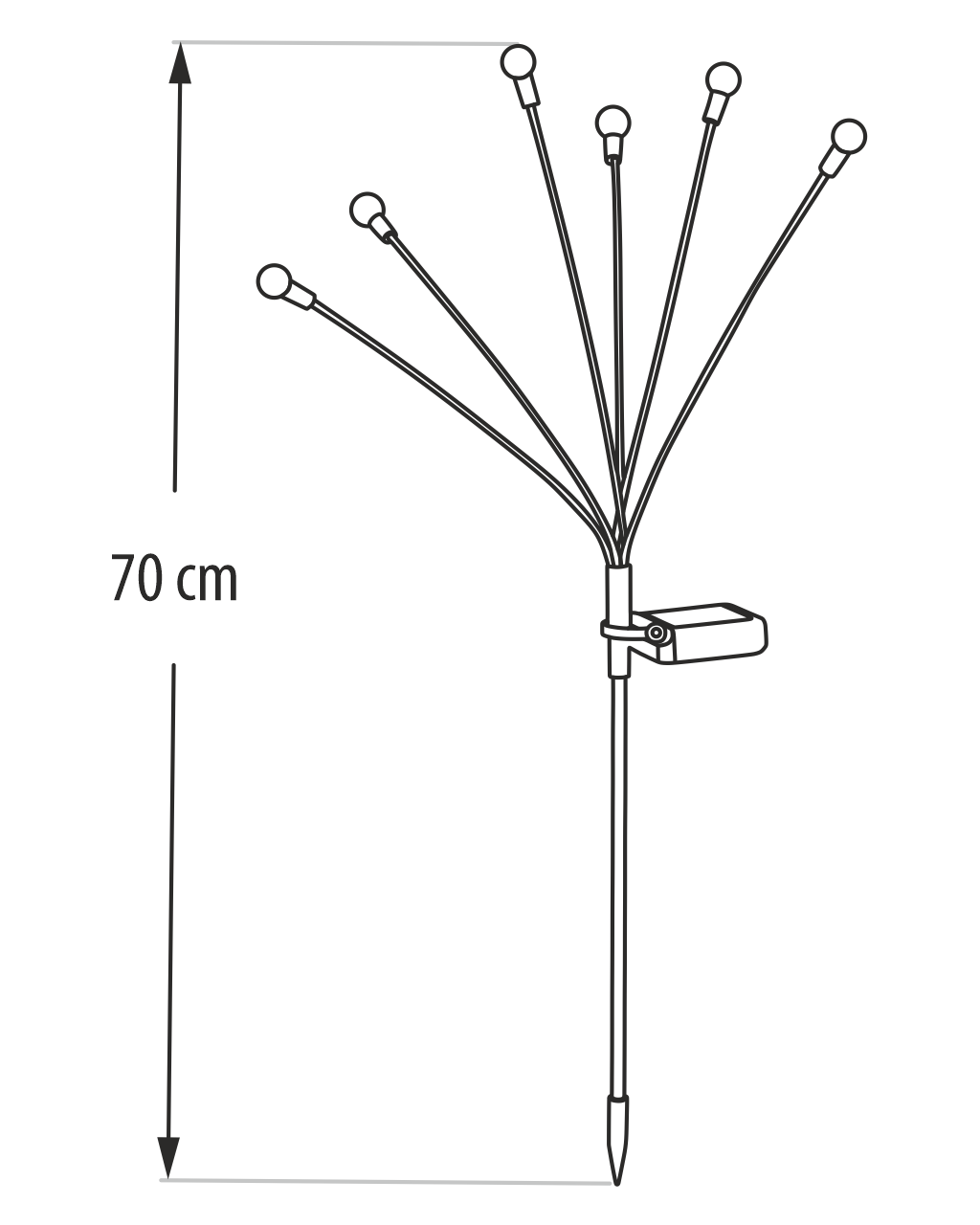 Dekoratív LED TR-475D napelemes világítás Trixline - Image 4