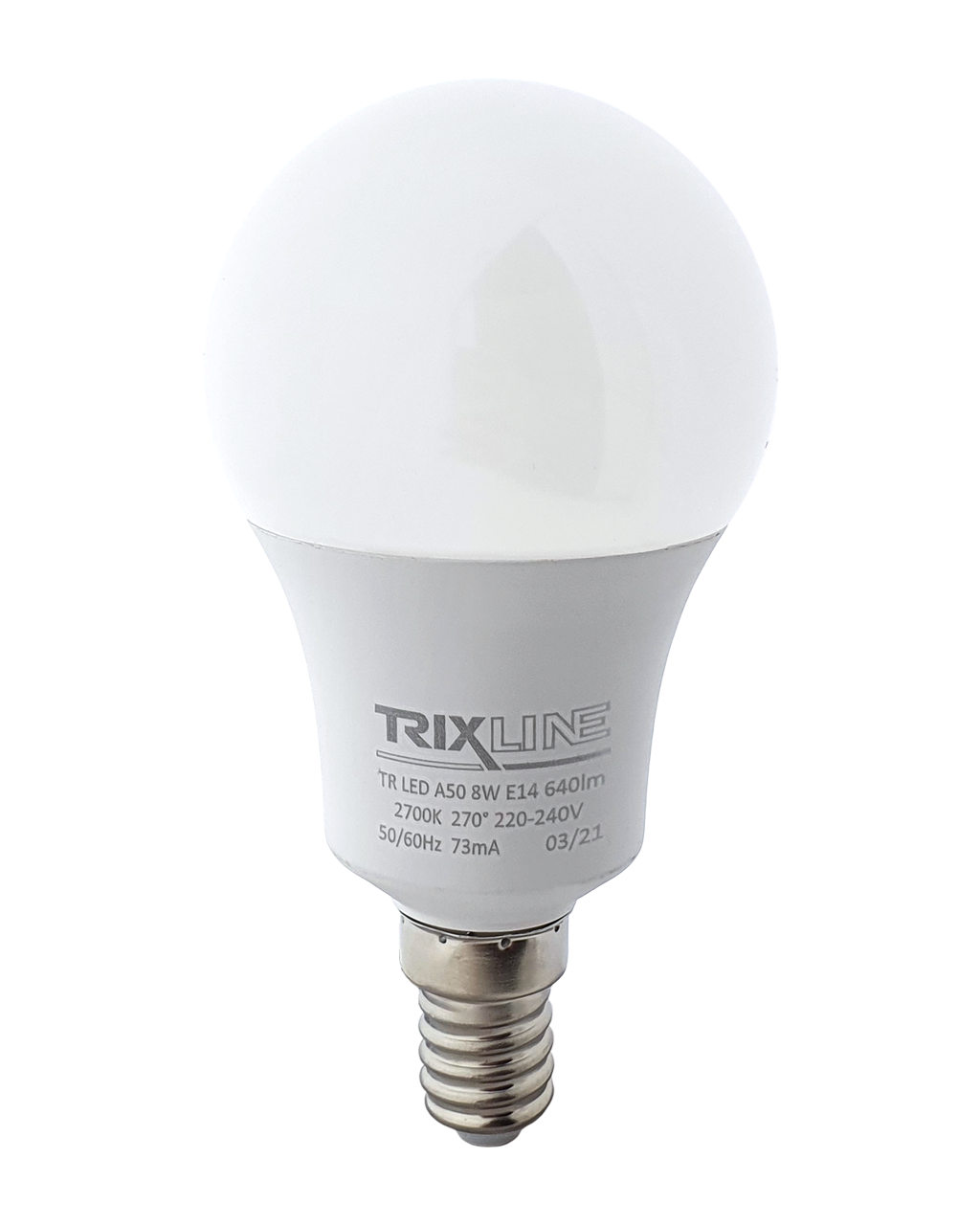 Trixline 8W E14 A50 2700K meleg fehér