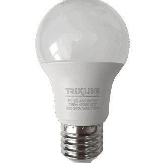Trixline 8W 736lm E27 A50 4200K semleges fehér
