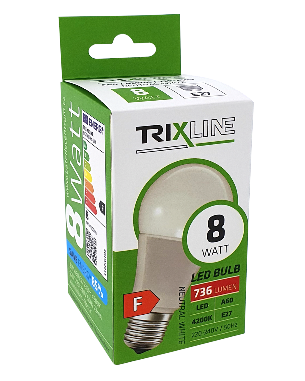 Trixline 8W 736lm E27 A60 4200K semleges fehér - Image 4