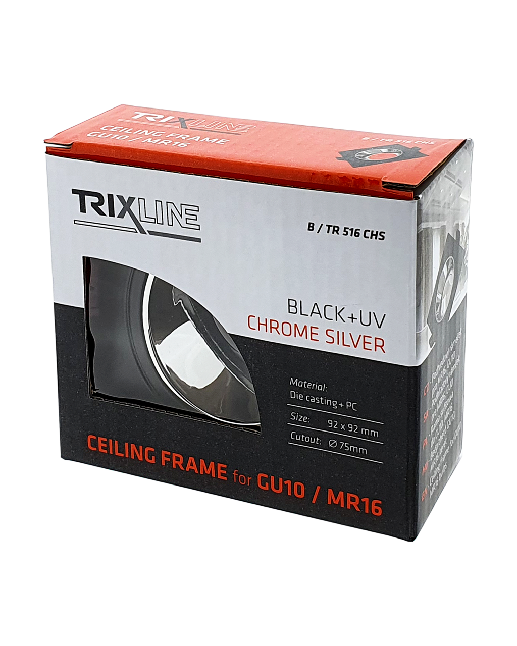 TR 516 MR16, GU10 lámpa TRIXLINE B/ CHS-hez, négyzet alakú - Image 2