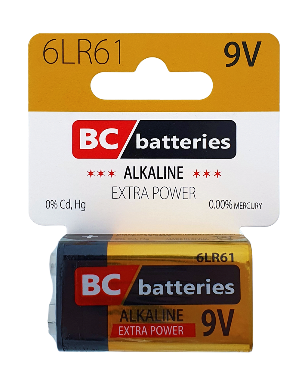 BC 6LR61 Extra Power alkáli elem 9V/1 dB BC 6LR61 Extra Power alkáli elem 9V/1 dB
