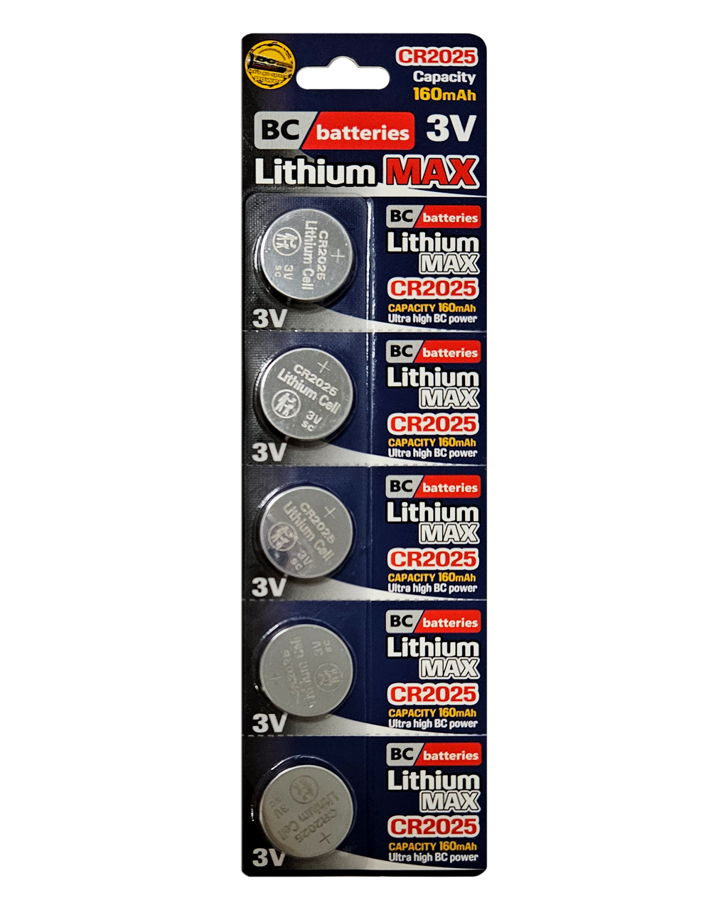 Lítium CR2025 gombelem 3V BC elem