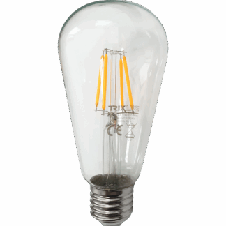 Dekoratív LED izzó FILAMENTST64 E27  4W 2700K 480lm meleg fehér Trixline