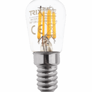 Dekoratív FILAMENT Trixline 3W 360lm ST25 E14 2700K meleg fehér