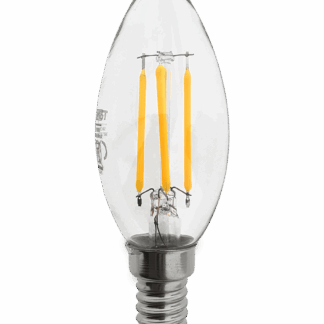 Dekoratív FILAMENT Trixline 5W 600lm C35 E14 2700K meleg fehér