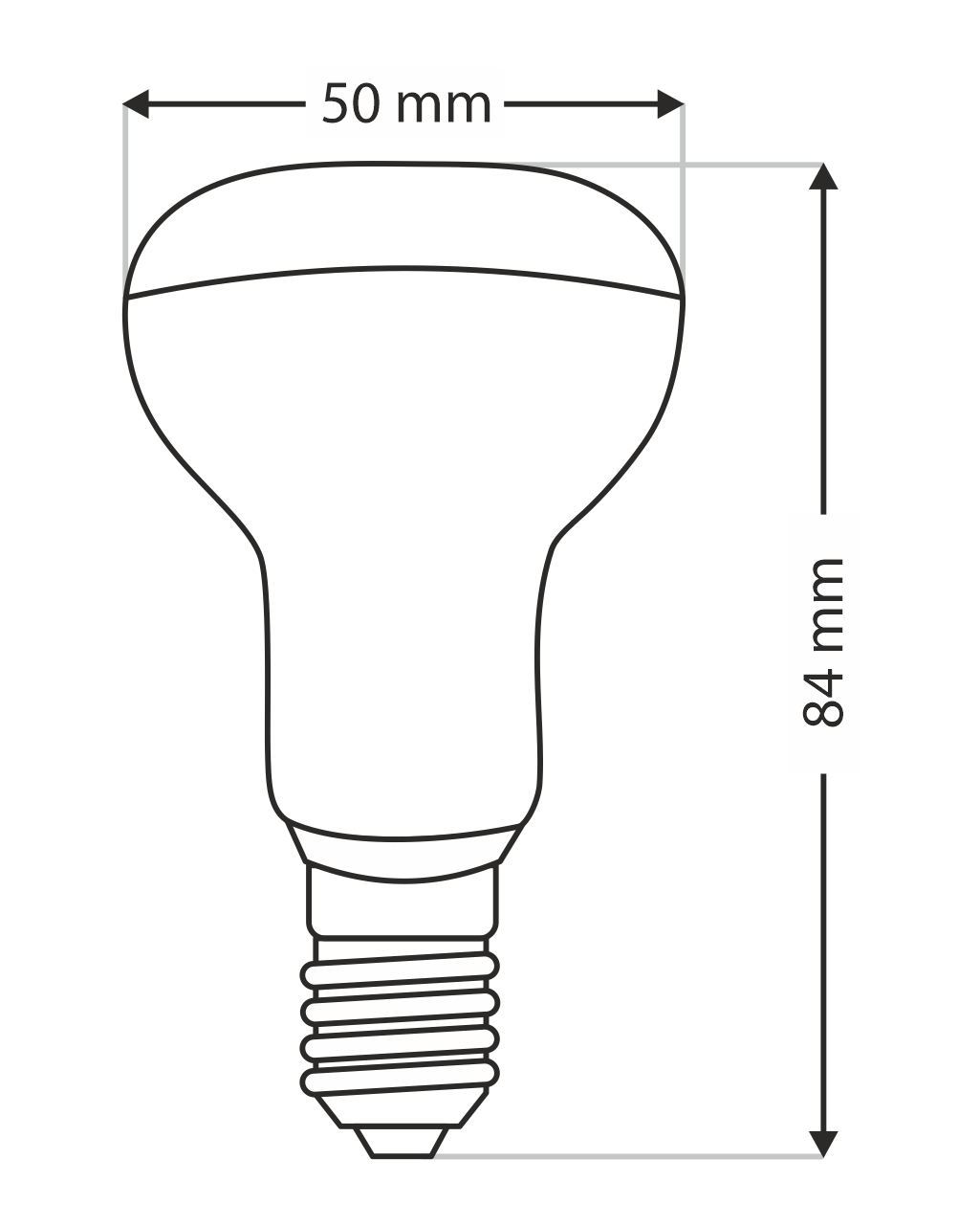 Dekoratív LED izzo FILAMENT Trixline R50, 5W E14 2700K meleg fehér - Image 4
