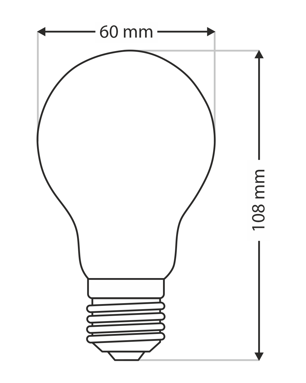 Dekoratív FILAMENT Trixline 9W 1080lm A60 E27 2700K meleg fehér Dekoratív FILAMENT Trixline 9W 1080lm A60 E27 2700K meleg fehér