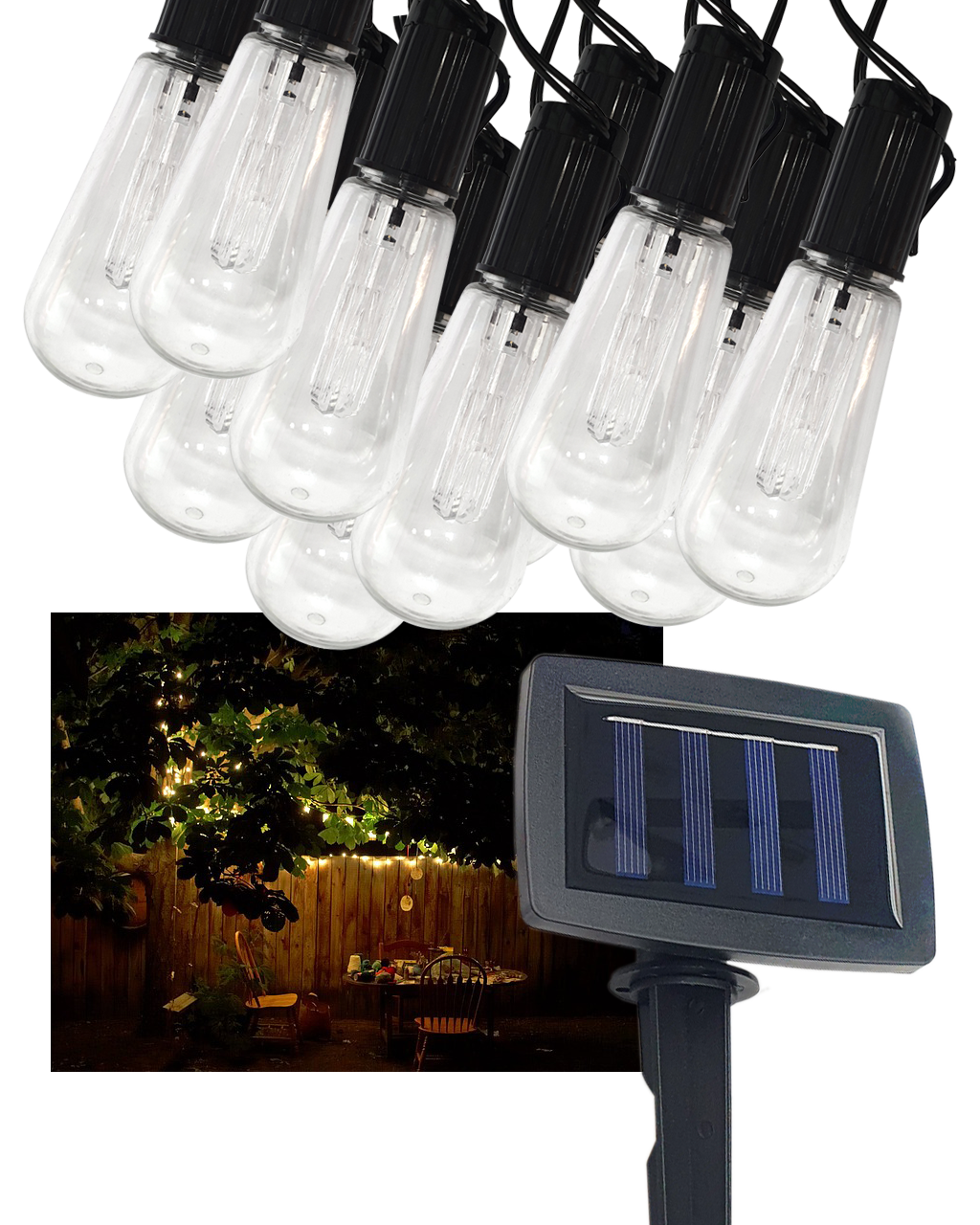 Dekoratív TR-591 10 dB-es LED-es kültéri oszloplámpa lánc 2 m IP44 Trixline Dekoratív TR-591 10 dB-es LED-es kültéri oszloplámpa lánc 2 m IP44 Trixline