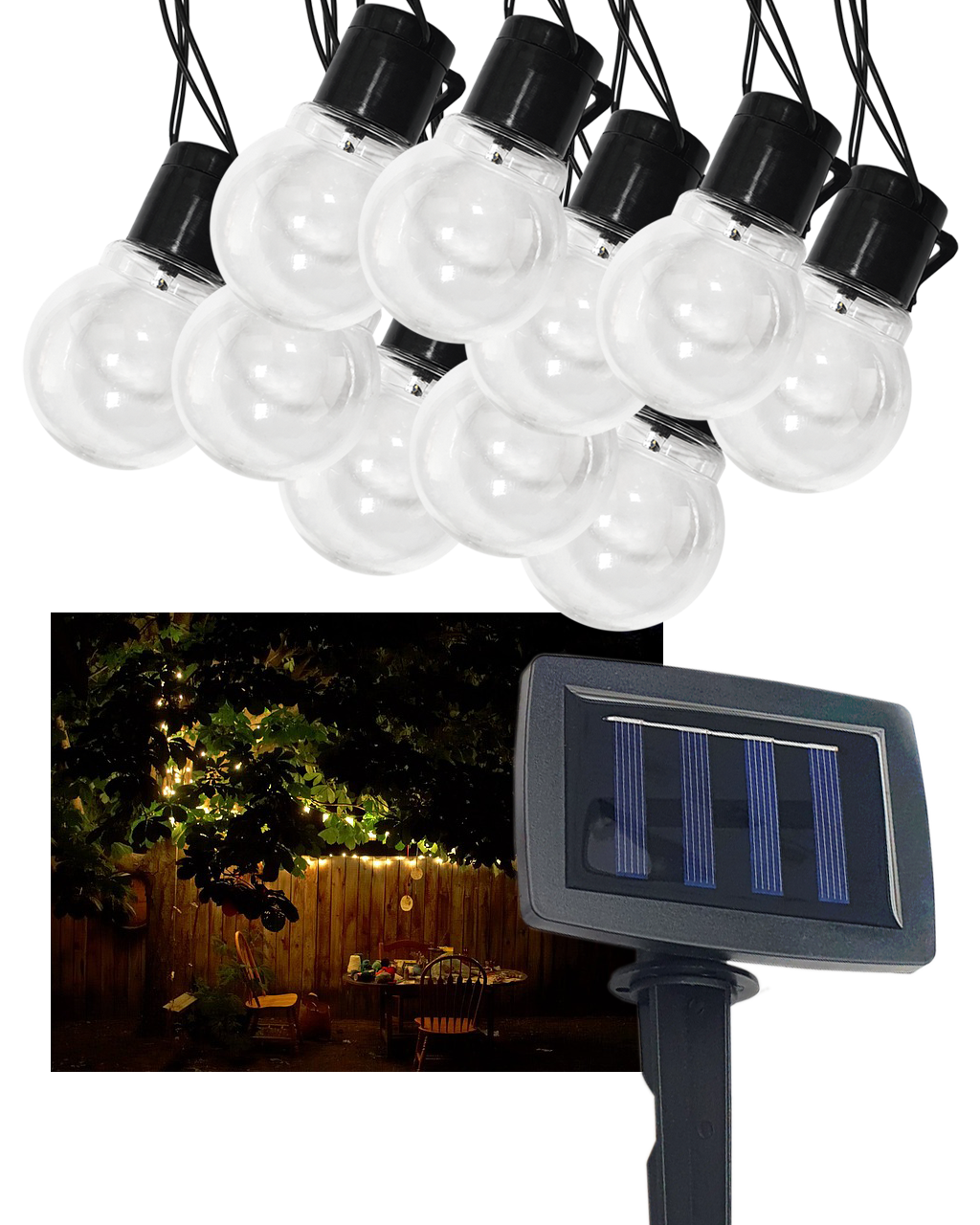 Dekoratív TR 606 10 db-os LED-es napelemes lánc 2 m IP44 TRIXLINE Dekoratív TR 606 10 db-os LED-es napelemes lánc 2 m IP44 TRIXLINE