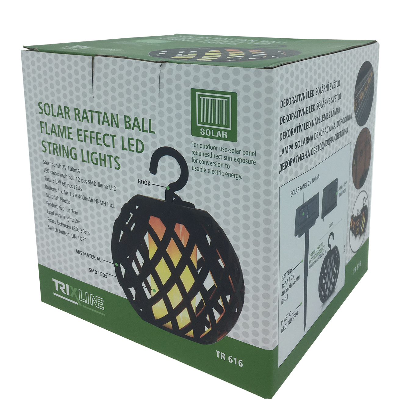 Dekoratív TR 616 LED napelemes lámpa TRIXLINE Dekoratív TR 616 LED napelemes lámpa TRIXLINE