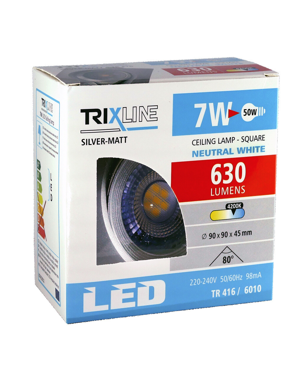 LED TR 416 spotlámpa 7W TRIXLINE Mennyezeti Ezüst matt - Image 4