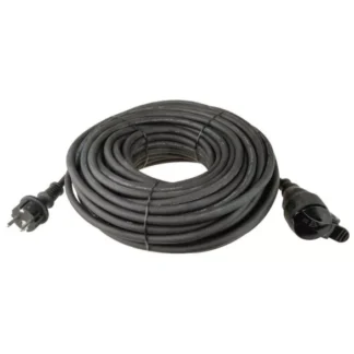 GAO-DÜWI Gumis10m lengő hosszabbító csapfedéllel, , 3×1,5, IP44, fekete GAO-DÜWI Gumis10m lengő hosszabbító csapfedéllel, , 3×1,5, IP44, fekete