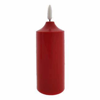 HD-103 LED gyertya - piros HOME DECOR