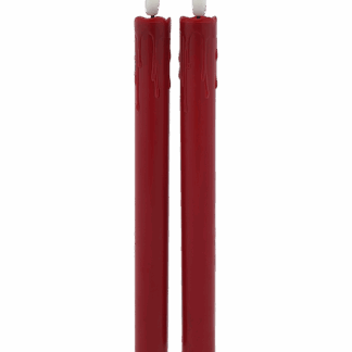HD-115 Hosszú LED gyertyák - piros, 2 db HOME DECOR