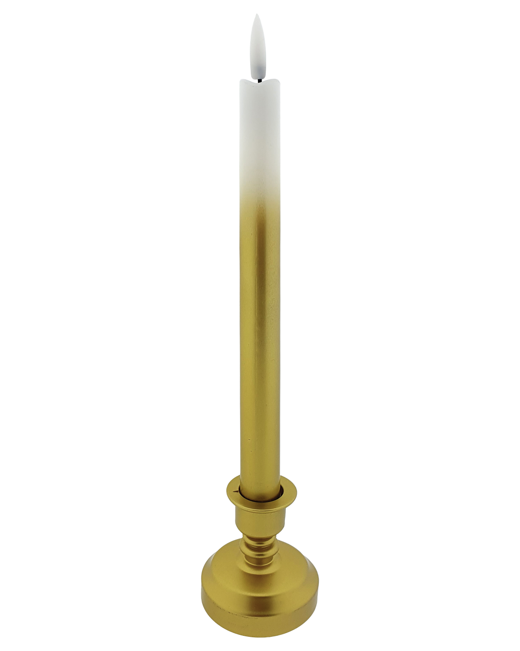 HD-118SG Hosszú LED gyertya – fehér-arany HOME DECOR HD-118SG Hosszú LED gyertya – fehér-arany HOME DECOR