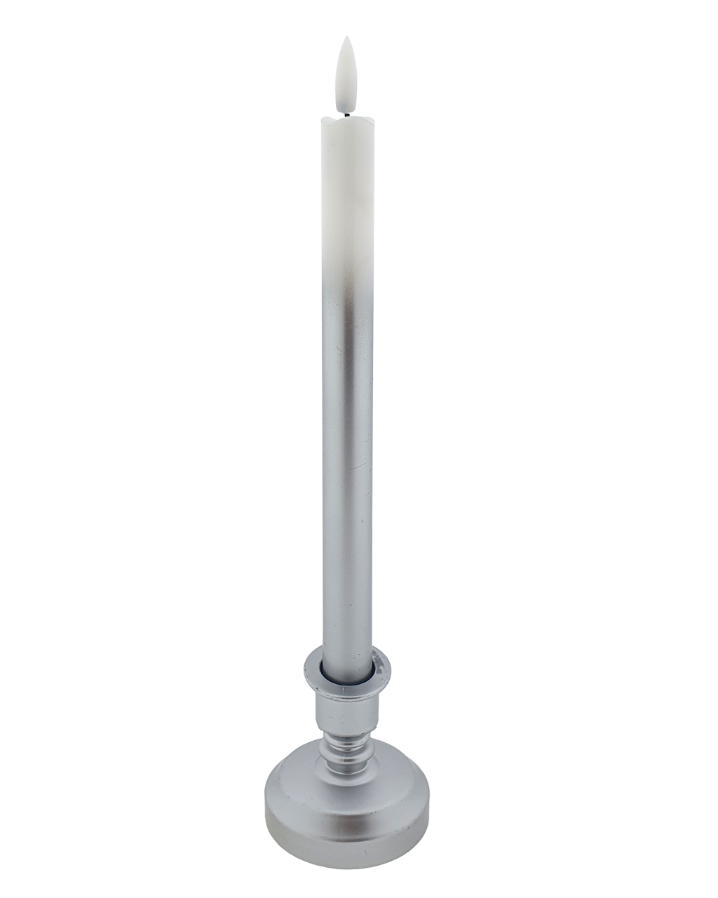 HD-119SS Hosszú LED gyertya – fehér-ezüst HOME DECOR HD-119SS Hosszú LED gyertya – fehér-ezüst HOME DECOR