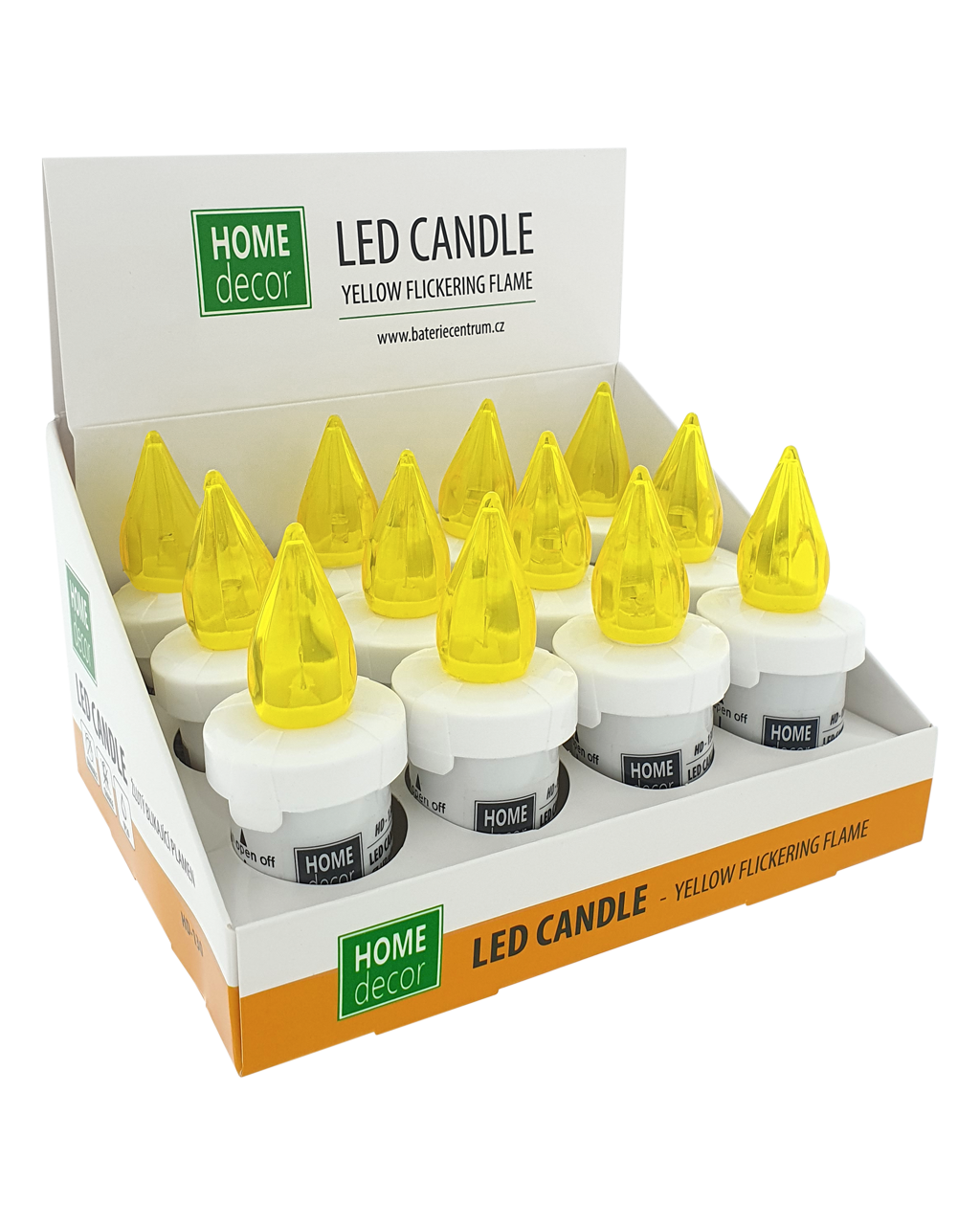 HD-130 LED gyertya fehér/sárga pislákólo lángal LAKKK DÍSZ HD-130 LED gyertya fehér/sárga pislákólo lángal LAKKK DÍSZ
