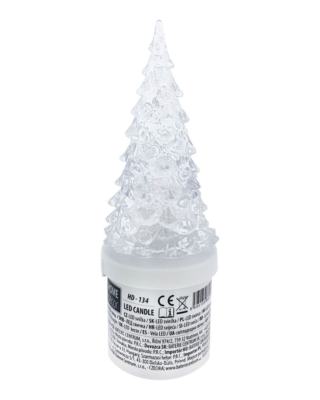 HD-134 LED gyertyafa - zöld, pislákólo láng LAKK DÍSZ - Image 3