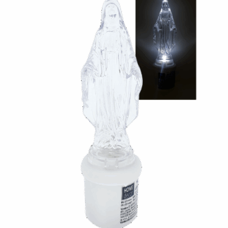 HD-135 LED gyertya Szűz Mária - fehér, pislákoló láng LAKK DÍSZ