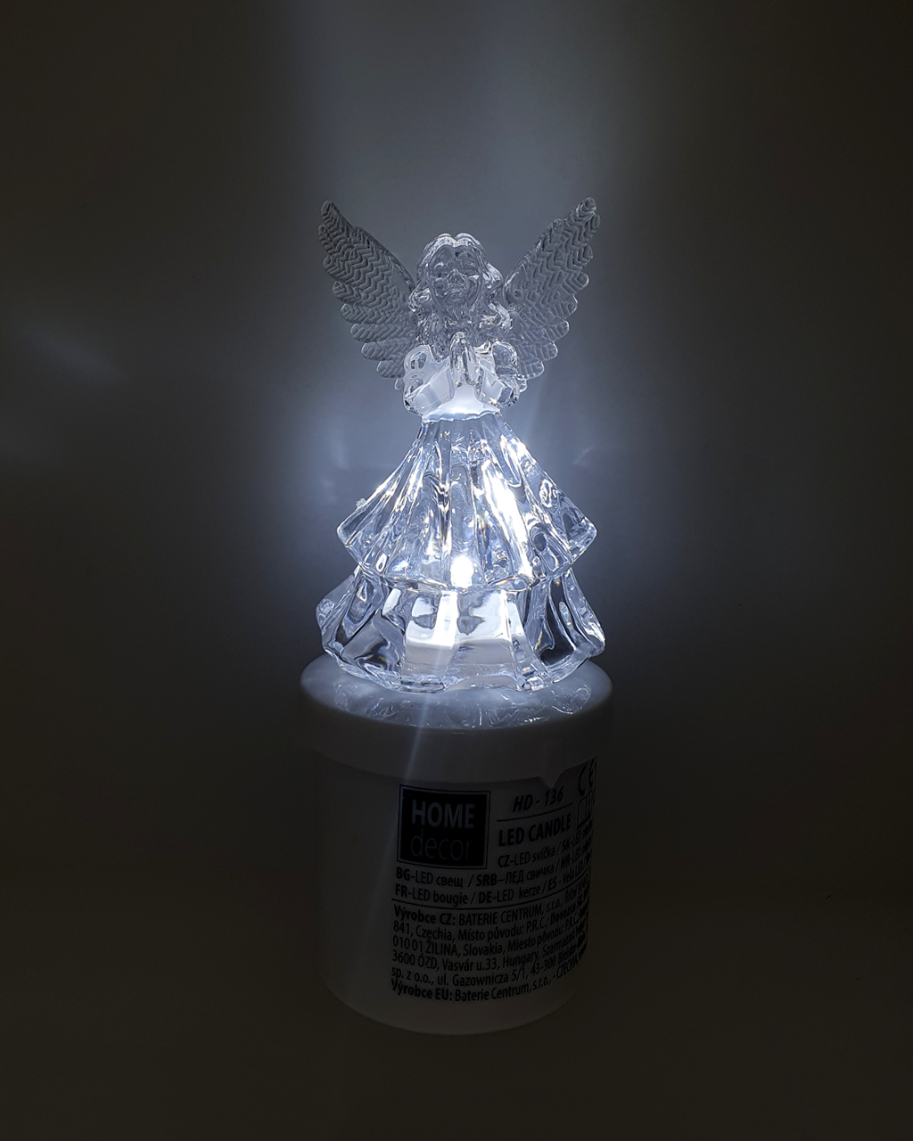 HD-136 LED gyertya Angyal – fehér pislákoló láng LAKK DÍSZ HD-136 LED gyertya Angyal – fehér pislákoló láng LAKK DÍSZ