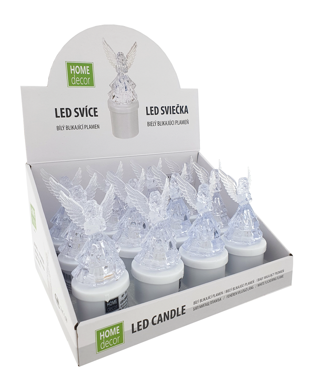 HD-136 LED gyertya Angyal – fehér pislákoló láng LAKK DÍSZ HD-136 LED gyertya Angyal – fehér pislákoló láng LAKK DÍSZ